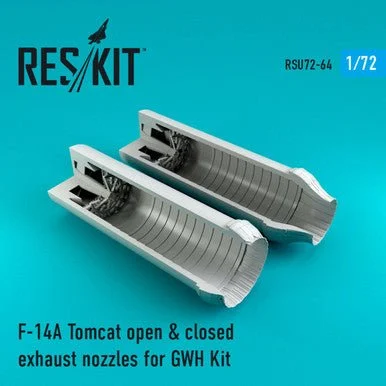 1/72 Reskit F-14A Tomcat open & closed exhaust nozzles for GWH Kit (1/72)
