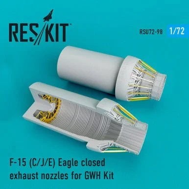 1/72 Reskit F-15 C/J/E Eagle closed exhaust nozzles late version for GWH Kit (1/72)