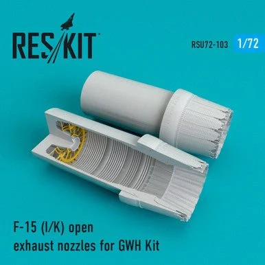 1/72 Reskit F-15 I/K open exhaust nozzles for GWH Kit (1/72)