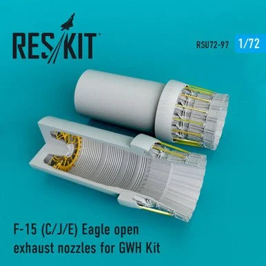 1/72 Reskit F-15C/J/E Eagle open exhaust nozzles late version for GWH Kit (1/72)
