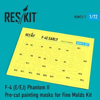 1/72 Reskit F-4 (E/EJ) Phantom II Pre-cut painting masks for Fine Molds Kit (1/72)