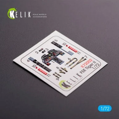 1/72 Reskit F-5E Tiger II Early series interior 3D decals for Dream Model kit (1/72)