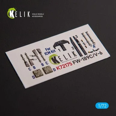 1/72 Reskit FW-189C/V-6 - interior 3D decals for ICM kit