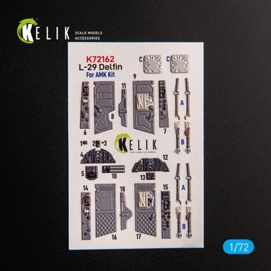 1/72 Reskit L-29 Delfin - interior 3D decals for AMK kit