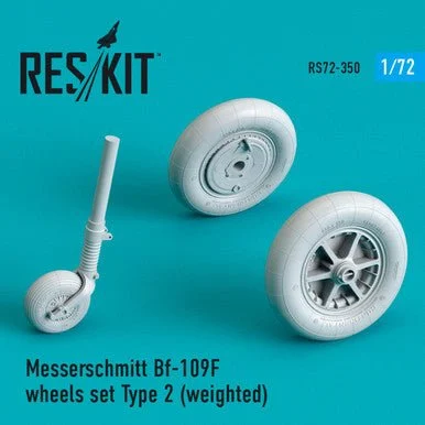 1/72 Reskit Messerschmitt Bf-109F (G Early) wheels set Type 2 (weighted) (1/72)