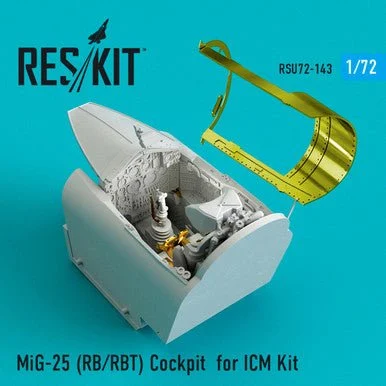 1/72 Reskit MiG-25 (RB/RBT) Cockpit for ICM Kit (1/72)