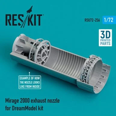 1/72 Reskit Mirage 2000 exhaust nozzle for DreamModel kit (3D printing)