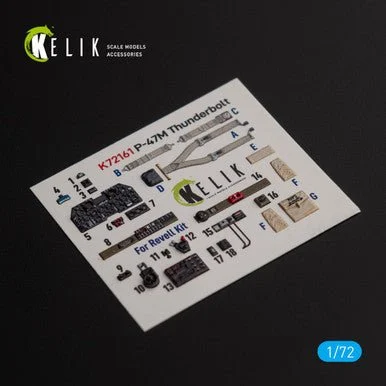 1/72 Reskit P-47M Thunderbolt- interior 3D decals for Revell kit