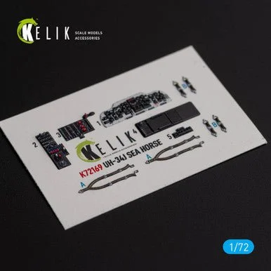 1/72 Reskit UH-34J SEA HORSE - interior 3D decals for Italeri kit