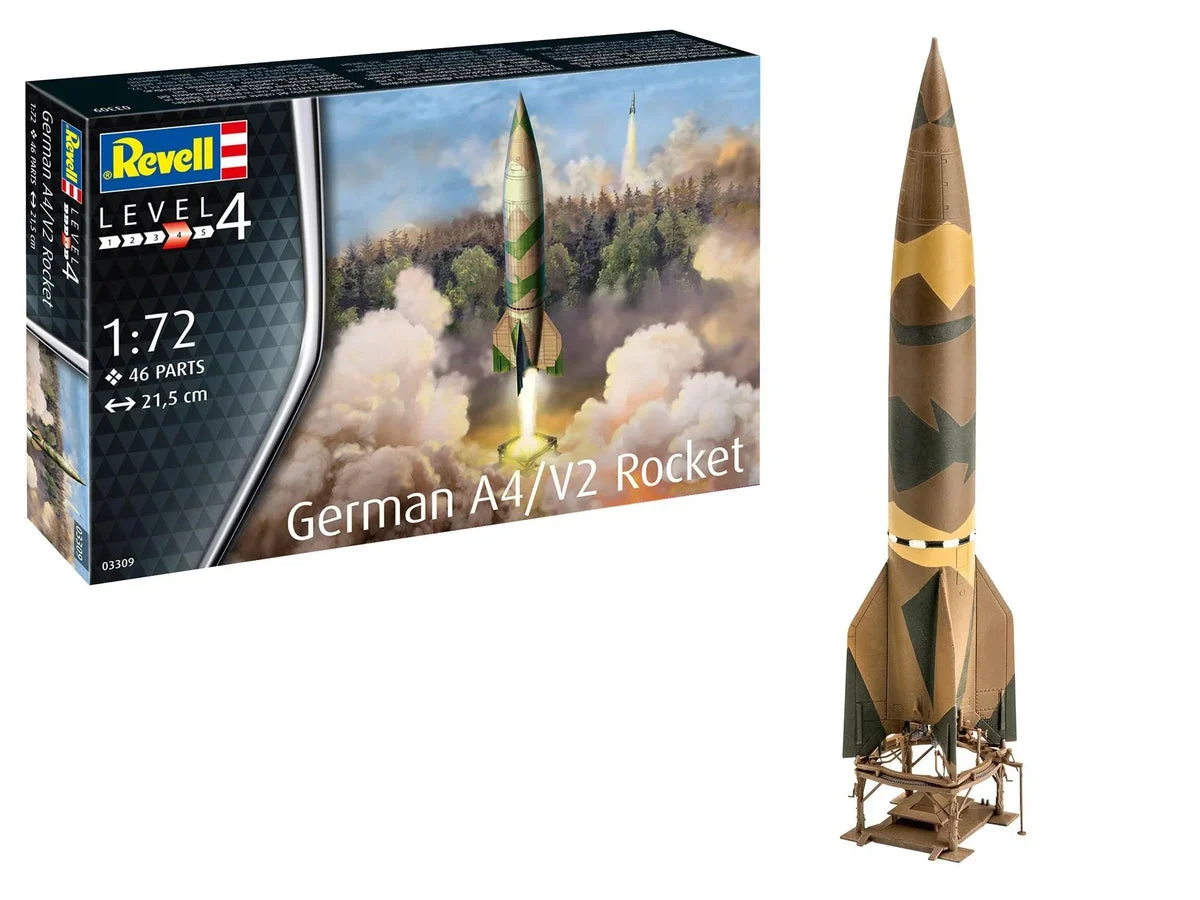 1/72 Revell Germany German A4/V2 Rocket 3309 - Revell-Germany