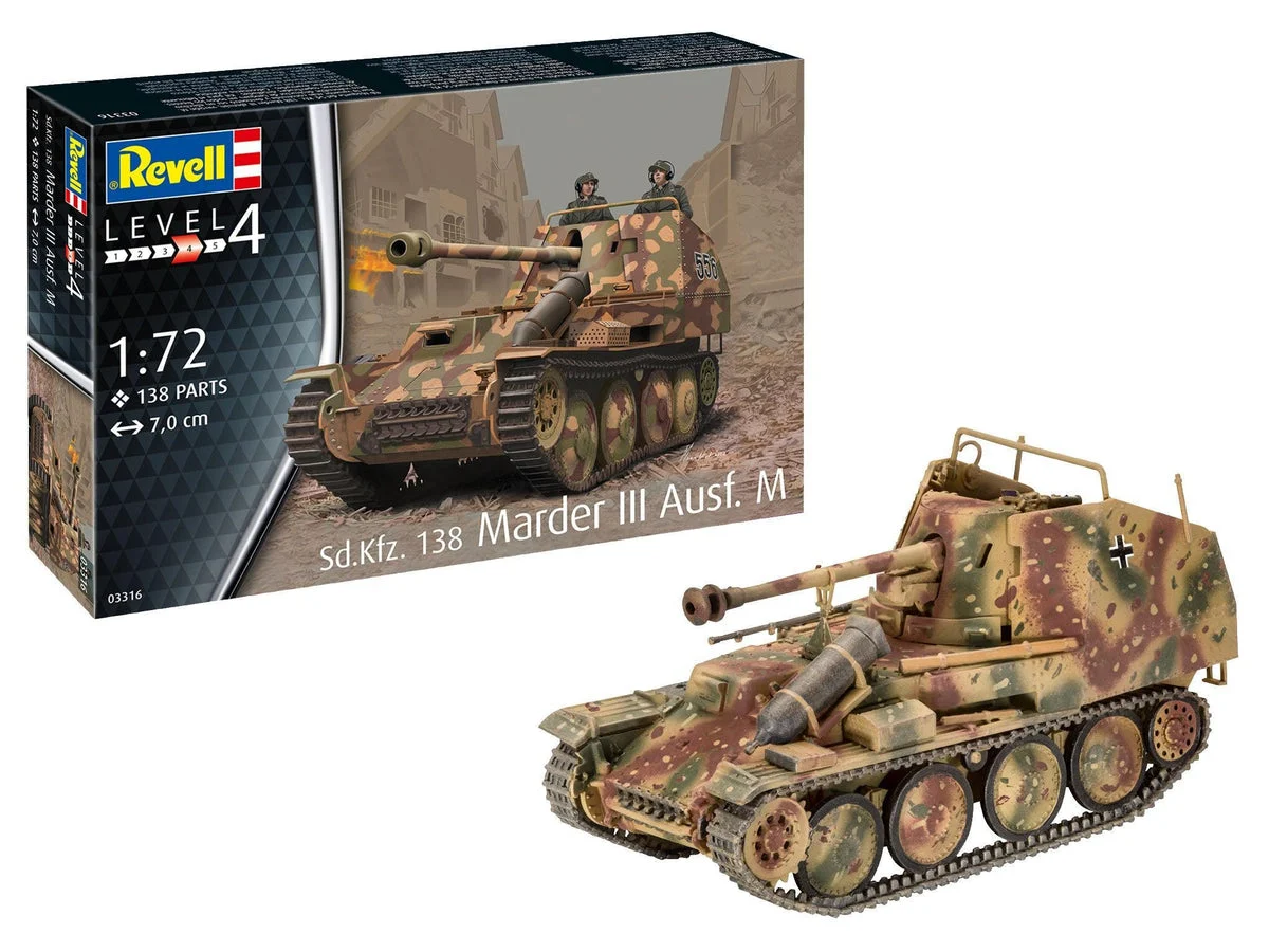 1/72 Revell Germany Sd.Kfz. 138 Marder III Ausf. M. 3316 - Revell-Germany