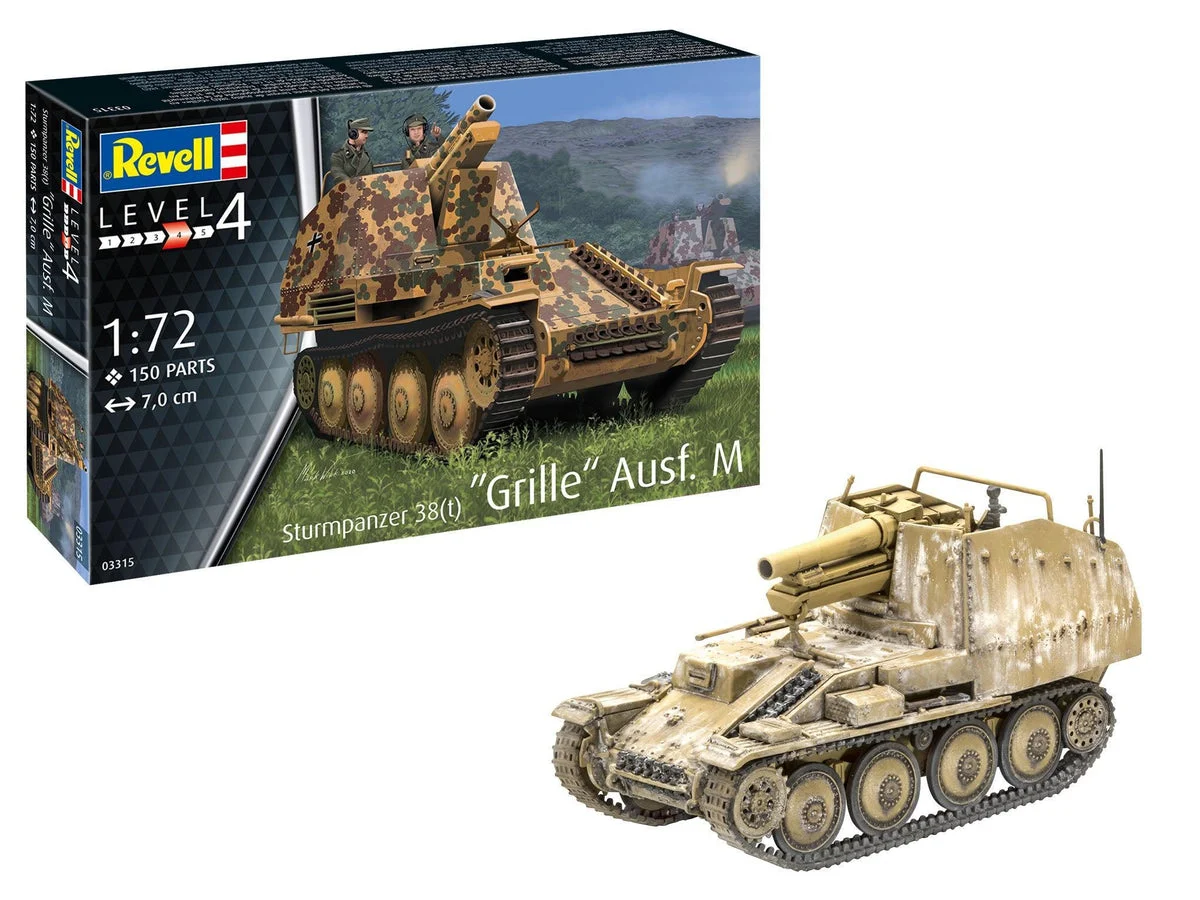 1/72 Revell Germany Sturmpanzer 38(T) Grille Ausf. M. 3315 - Revell-Germany