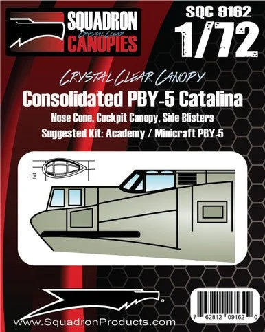 1/72 Squadron Crystal Clear Canopy - Consolidated PBY-5 Catalina (Academy/Minicraft)