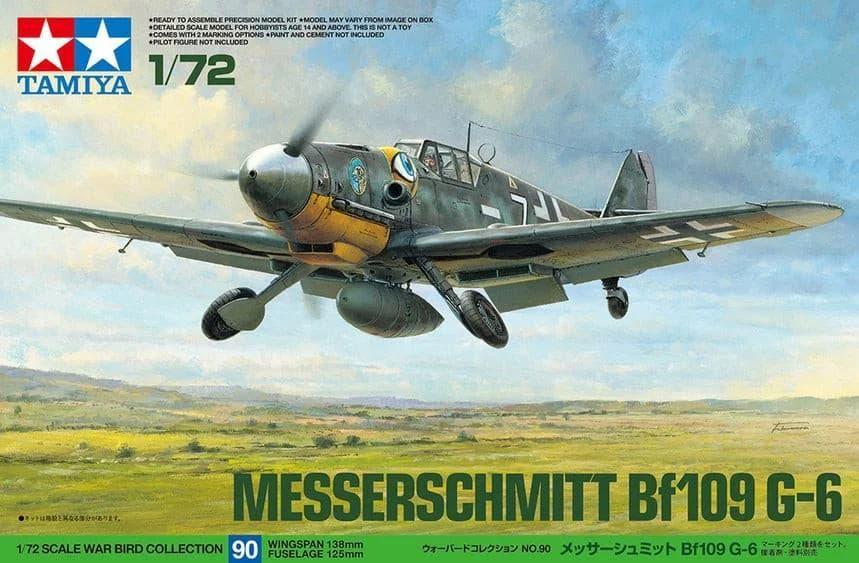 1/72 Tamiya Messerschmitt BF109 G-6 60790