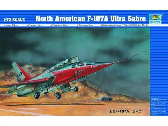 1/72 Trumpeter North American F-107A Ultra Sabre 01605