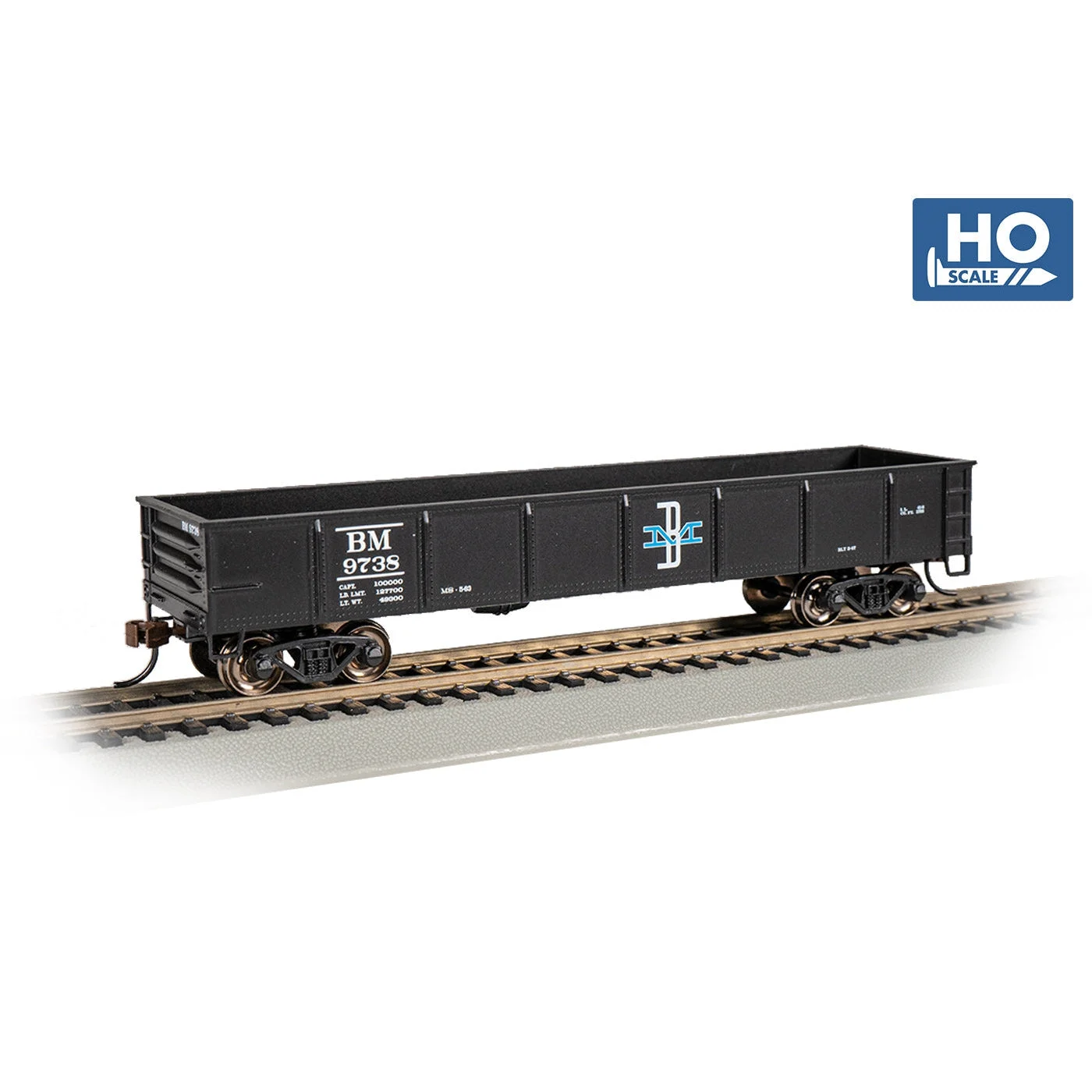 Bachmann HO Scale 40' Gondola B&M - BAC17223