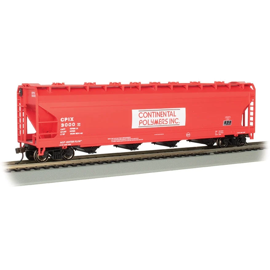 Bachmann HO Scale 56' ACF Cvd.Hopper Continental Polymers - BAC17510