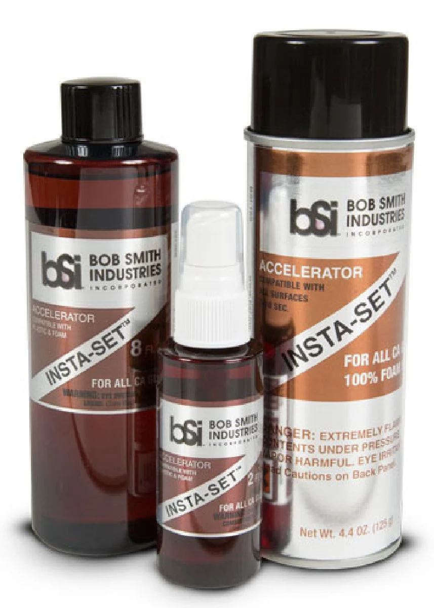 Bob Smith Industries INSTA-SET AEROSOL BOTTLE Foam Safe CA Glue Accelerator 6.75fl oz 155