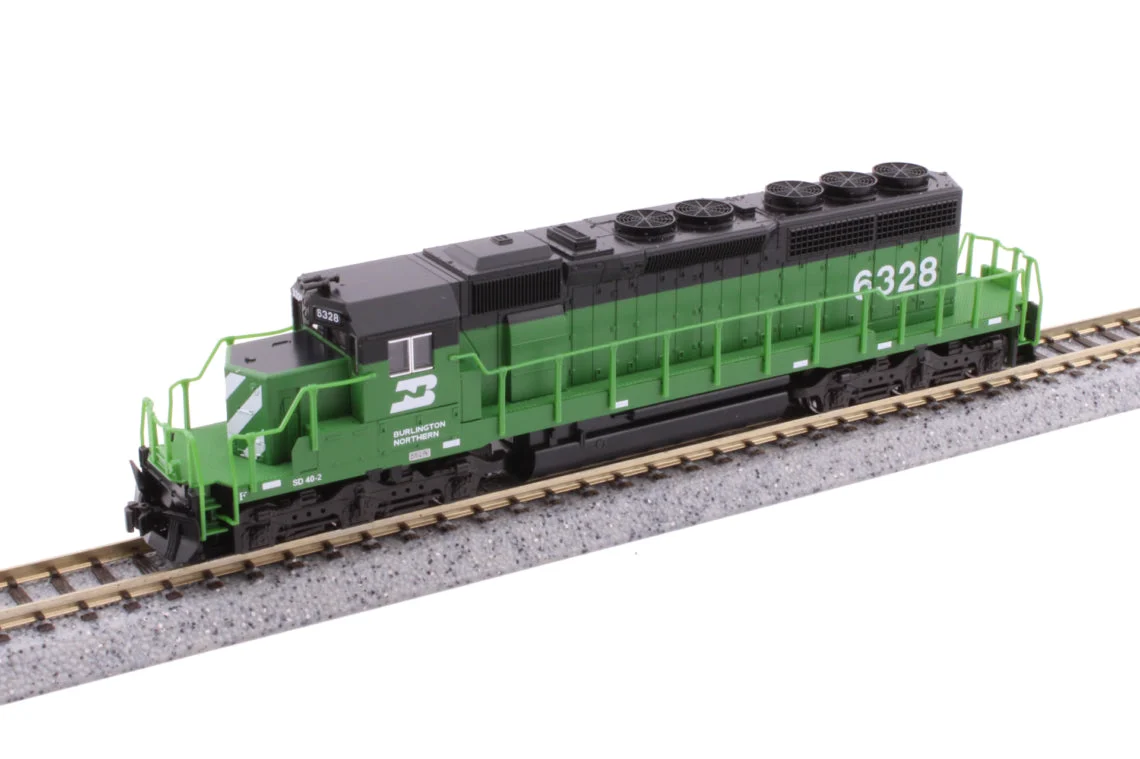 Kato N Scale Burlington Northern SD40-2 #6328 - DCC - KAT1764822DCC