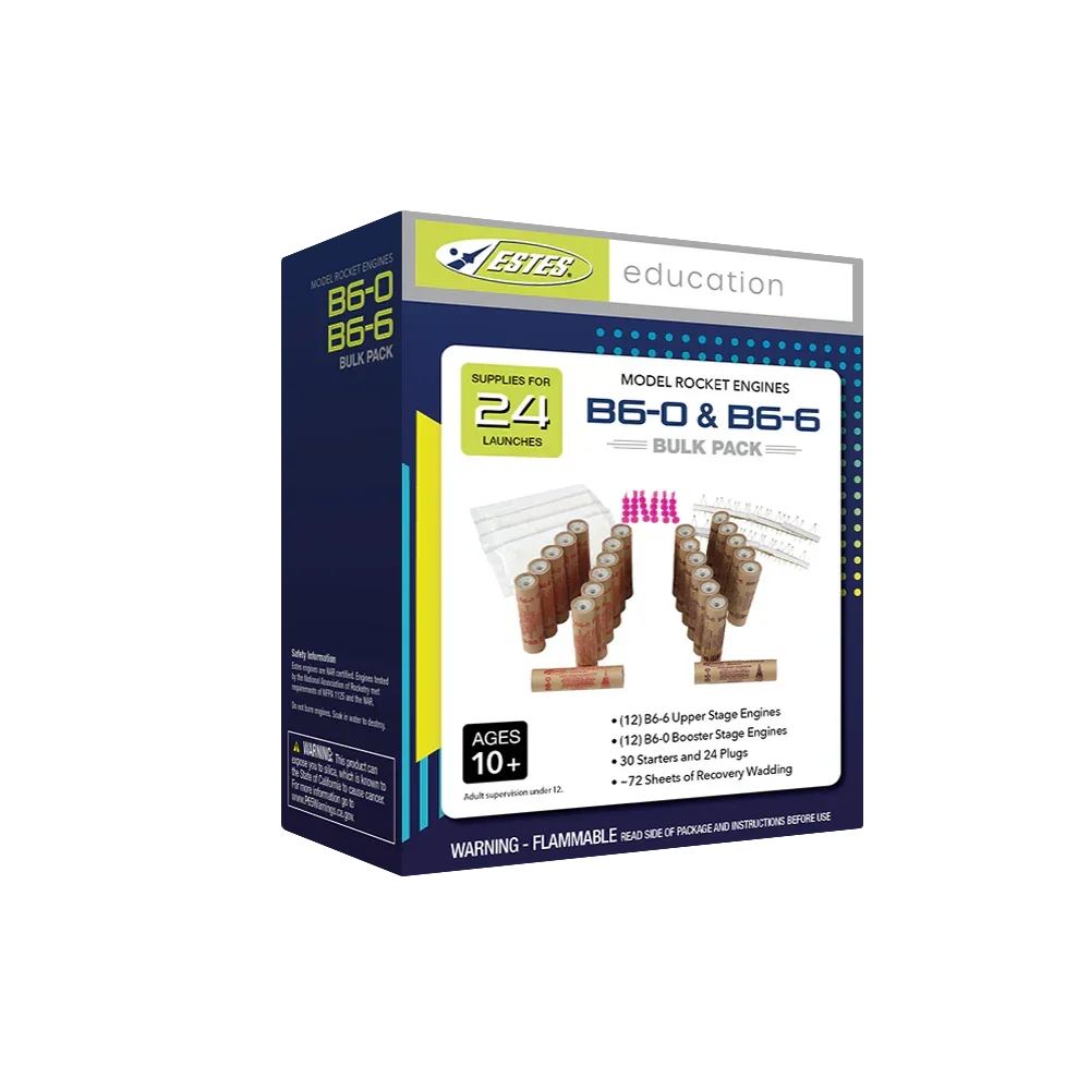 Estes Rockets B6-0/B6-6 Engine Bulk Pack (24 pk)
