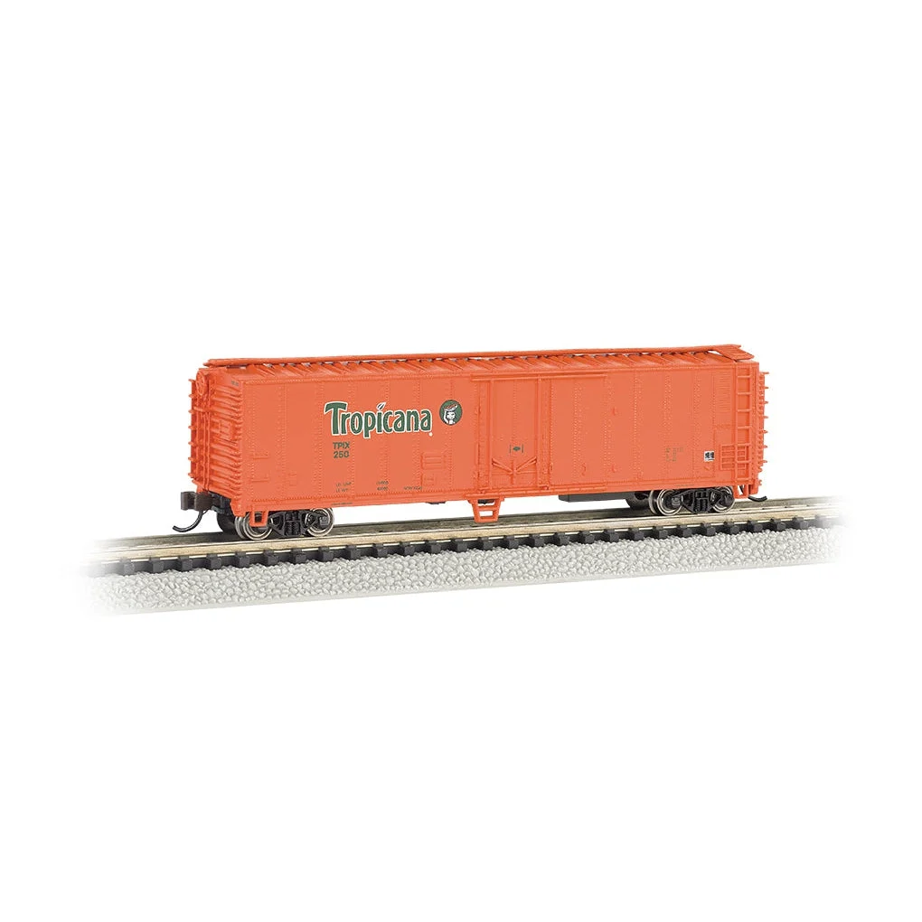 Bachmann N Scale 50' Steel Reefer Tropicana/org - BAC17956