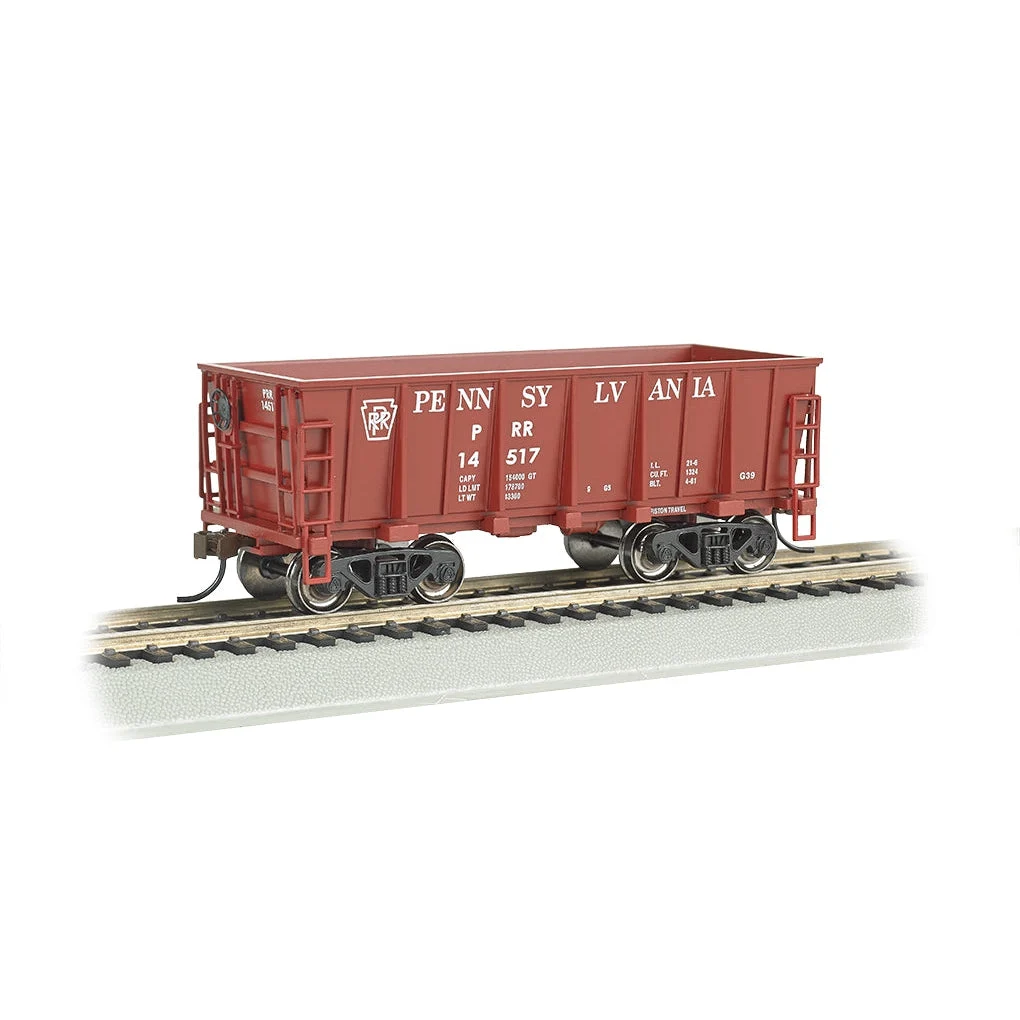Bachmann HO Scale Ore Car PRR #14517/Tuscan - BAC18605