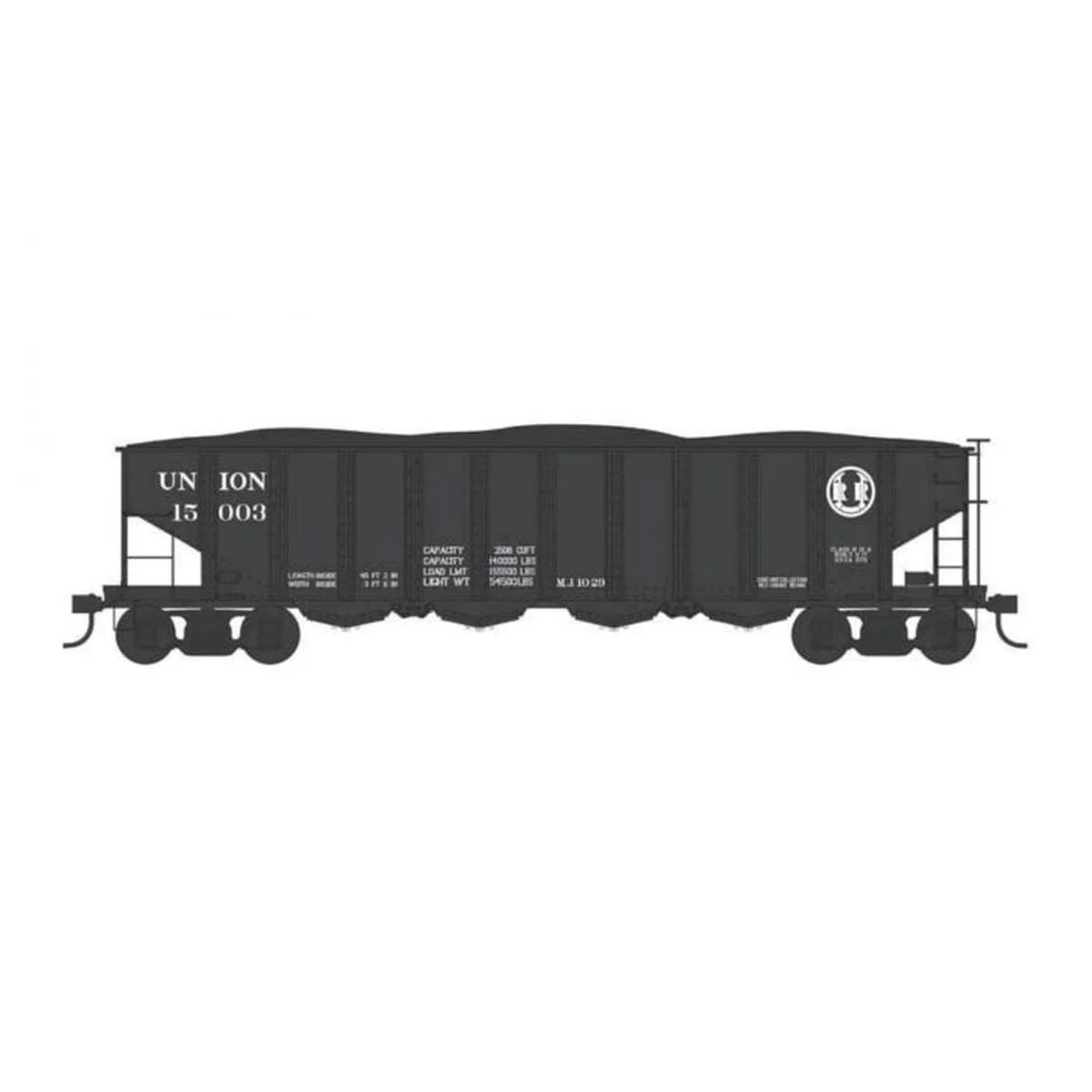 Bowser HO Union Railroad 4-Bay Clamshell Hopper Car #15022 - BOW43062