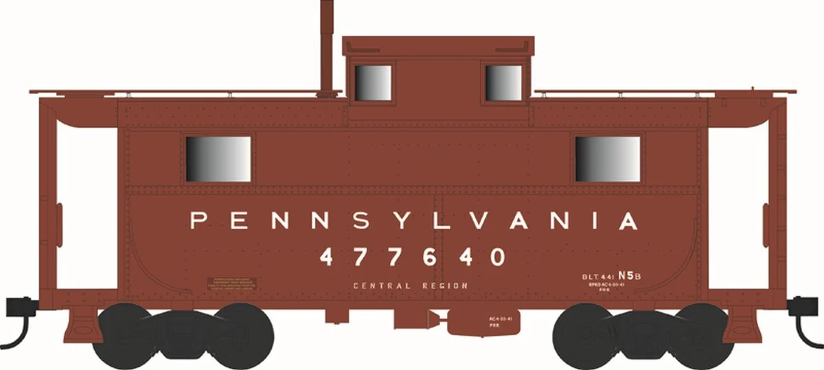 Bowser HO Pennsylvania N-5B Caboose PRR #477640 - BOW43371
