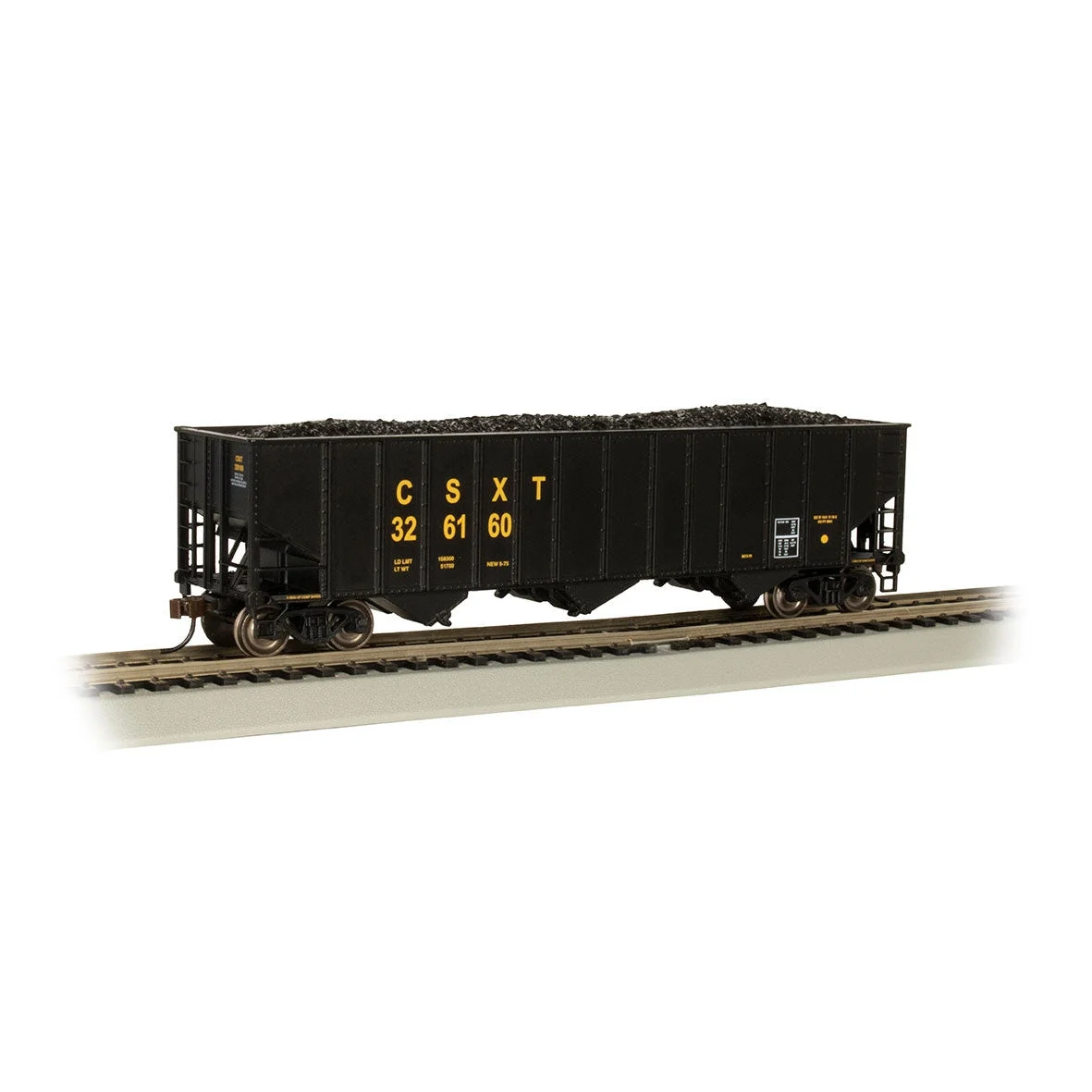 Bachmann HO Scale 100t 3-Bay Hopper CSX - BAC18705