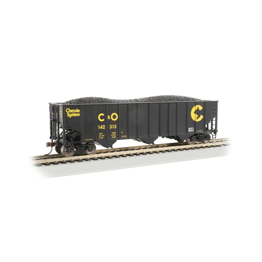 Bachmann HO Scale 100t 3-Bay Hopper Chessie/C&O - BAC18744