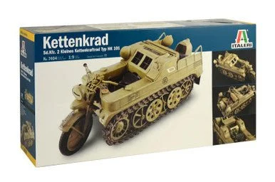 1/9 Italeri WWII SdKfz 2 Kleines Type HK101 German Kettenkrad Military Motorcycle