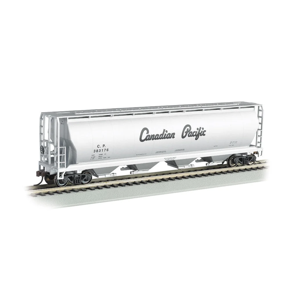 Bachmann HO Scale 4-Bay Cyl.Hopper CP/sil - BAC19142