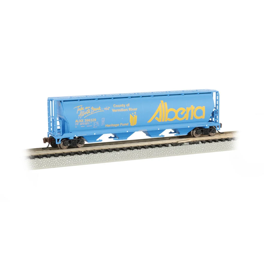 Bachmann N Scale 4-Bay Cyl.Hopper Alberta/Vermillion River - BAC19158