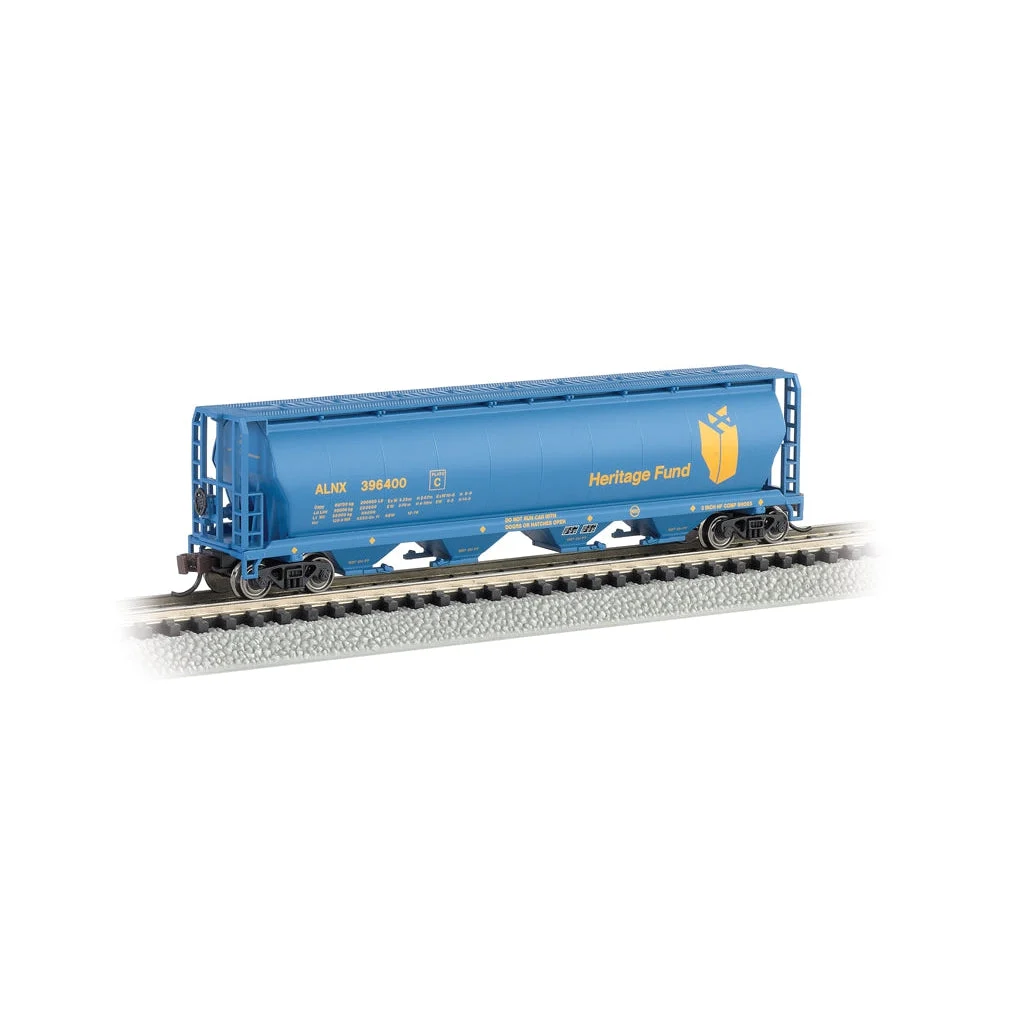 Bachmann N Scale 4-Bay Cyl.Hopper Heritage Fund - BAC19189