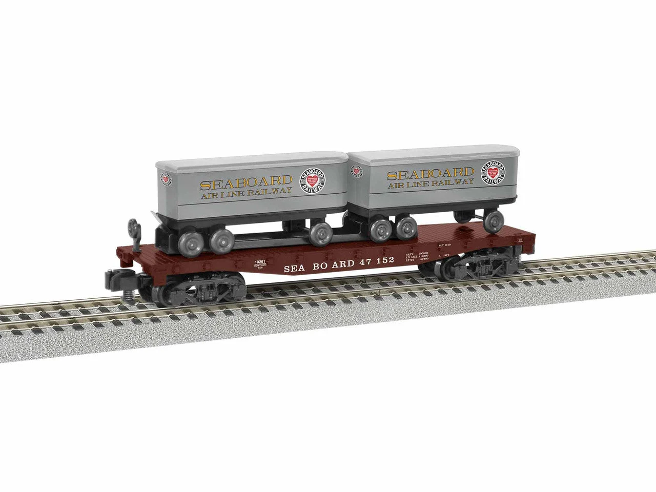 Lionel S Scale Seaboard TOFC Flatcar #47152 - 1919261