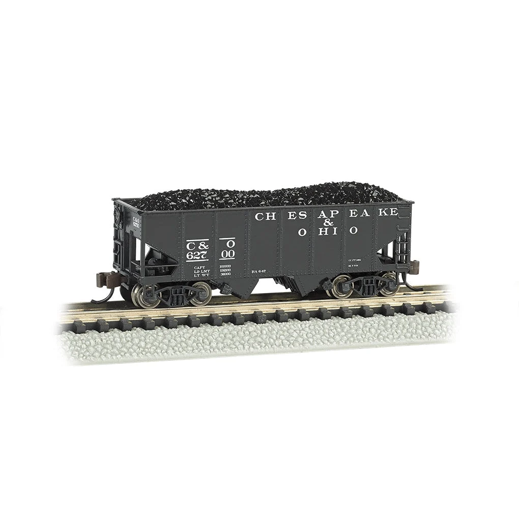Bachmann N Scale 55t 2-Bay Hopper C&O - BAC19555