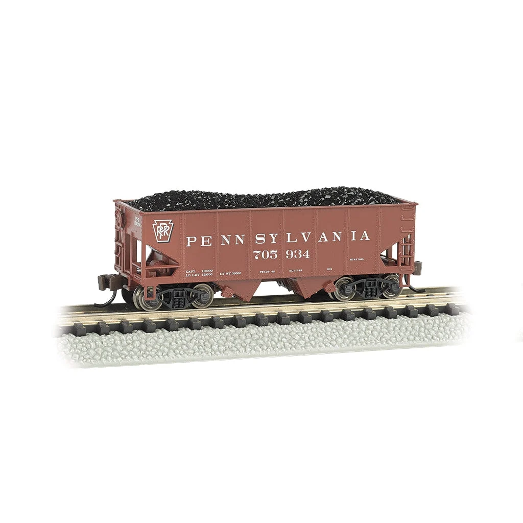 Bachmann N Scale 55t 2-Bay Hopper PRR - BAC19558