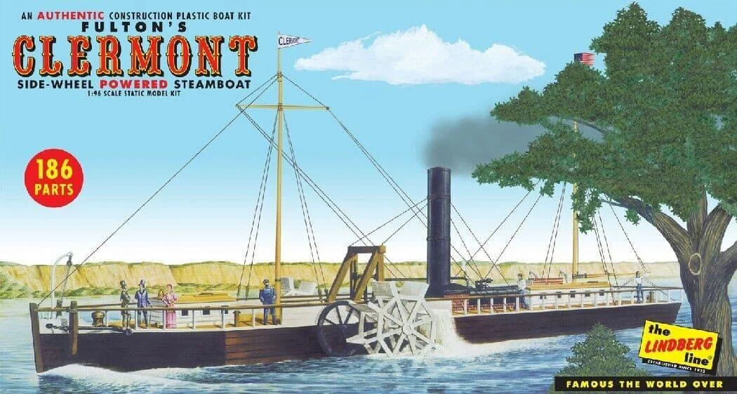 1/96 Lindberg Fulton's Clermont Steamboat 200
