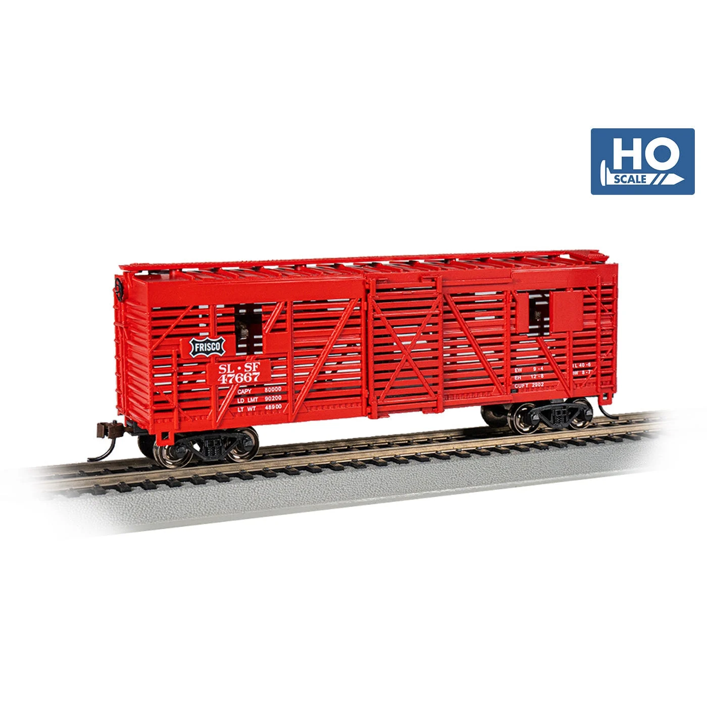 Bachmann HO Scale 40' Animated Stock Car w/Cattle Frisco - BAC19712