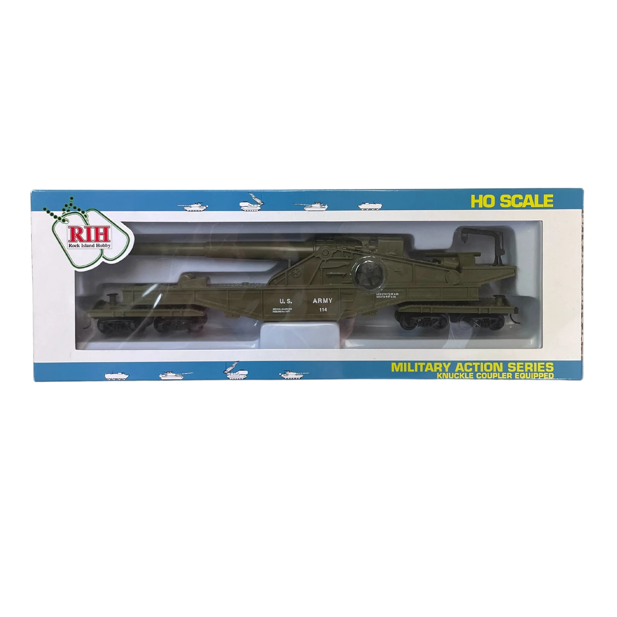 Rock Island Hobby RIH032163 HO Scale US Army Big Gun Car