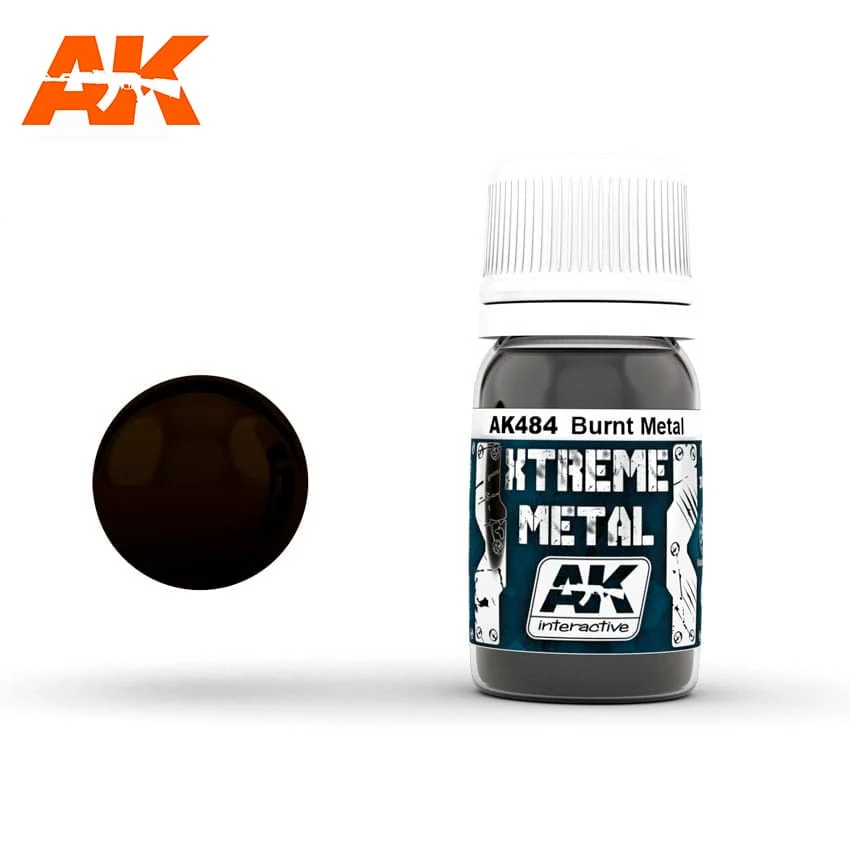 AK Interactive Xtreme Metal Burnt Metallic Paint 30ml Bottle
