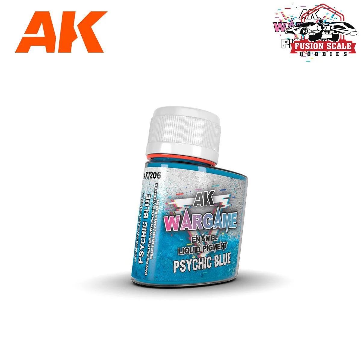 AK Interactive Wargame Enamel Liquid Pigments Psychic Blue 35ml