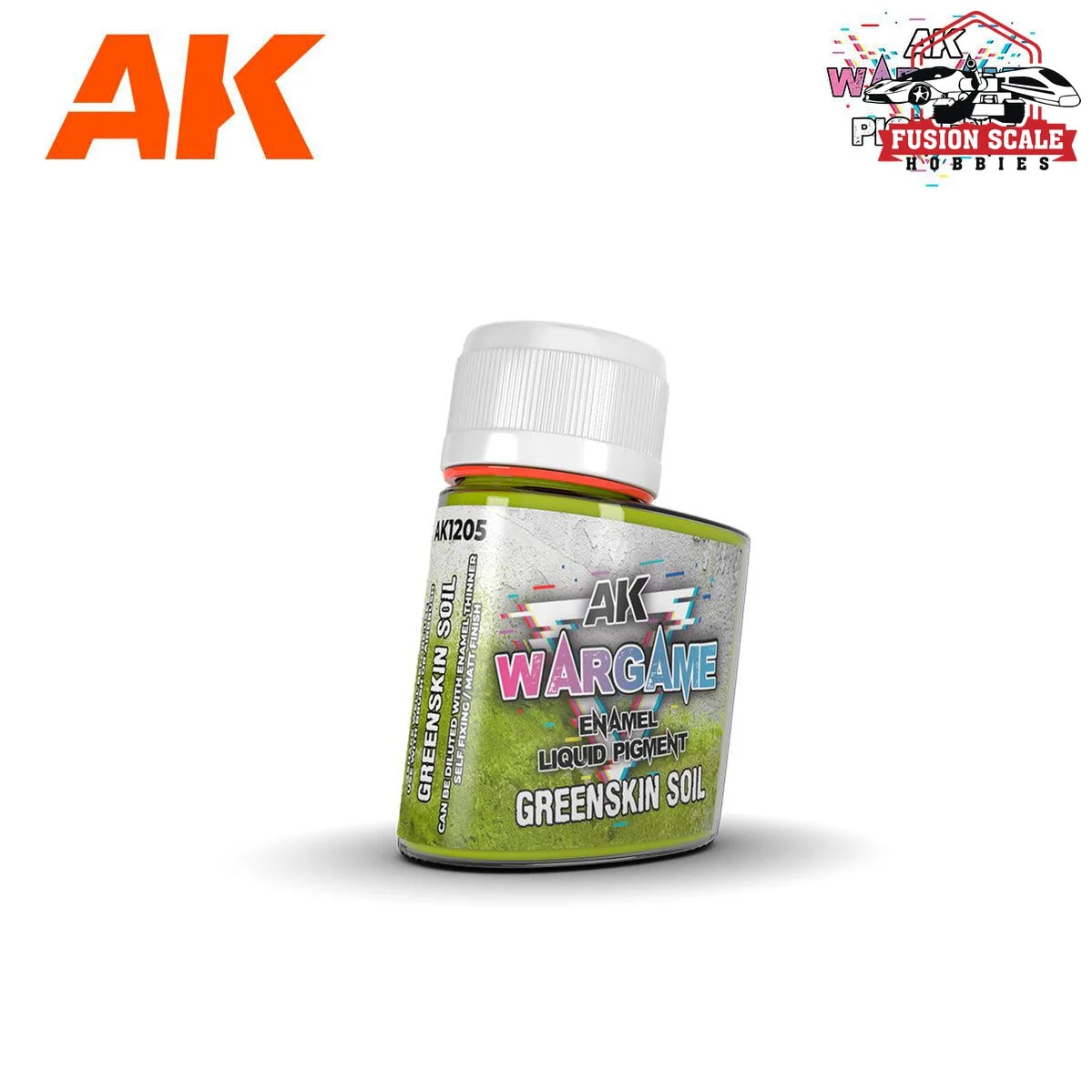 AK Interactive Wargame Enamel Liquid Pigments Greenskin Soil 35ml