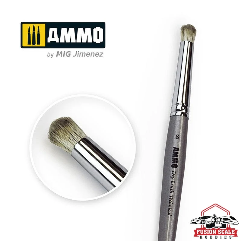 Ammo Mig Ammo Drybrush Technical Brush 8 - Ammo Mig Jimenez