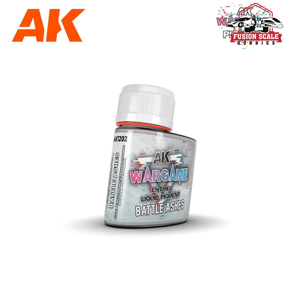 AK Interactive Wargame Enamel Liquid Pigments Battle Ashes 35ml