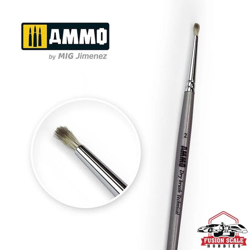 Ammo Mig Ammo Drybrush Technical Brush 2 - Ammo Mig Jimenez