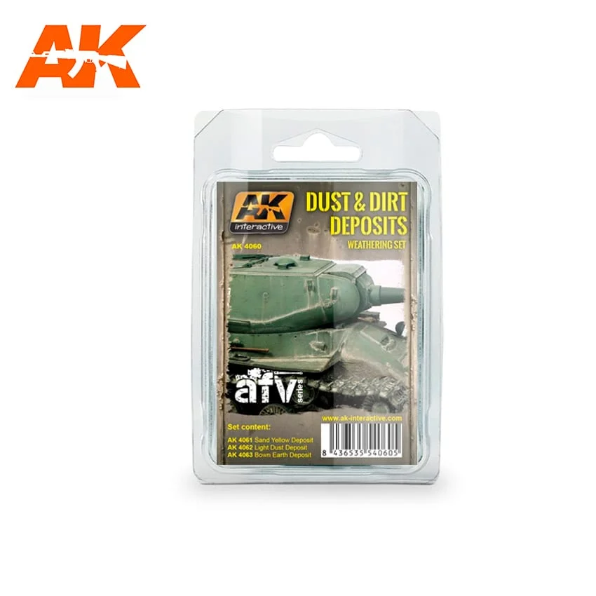 AK Interactive Dust And Dirt Deposits Weathering Set