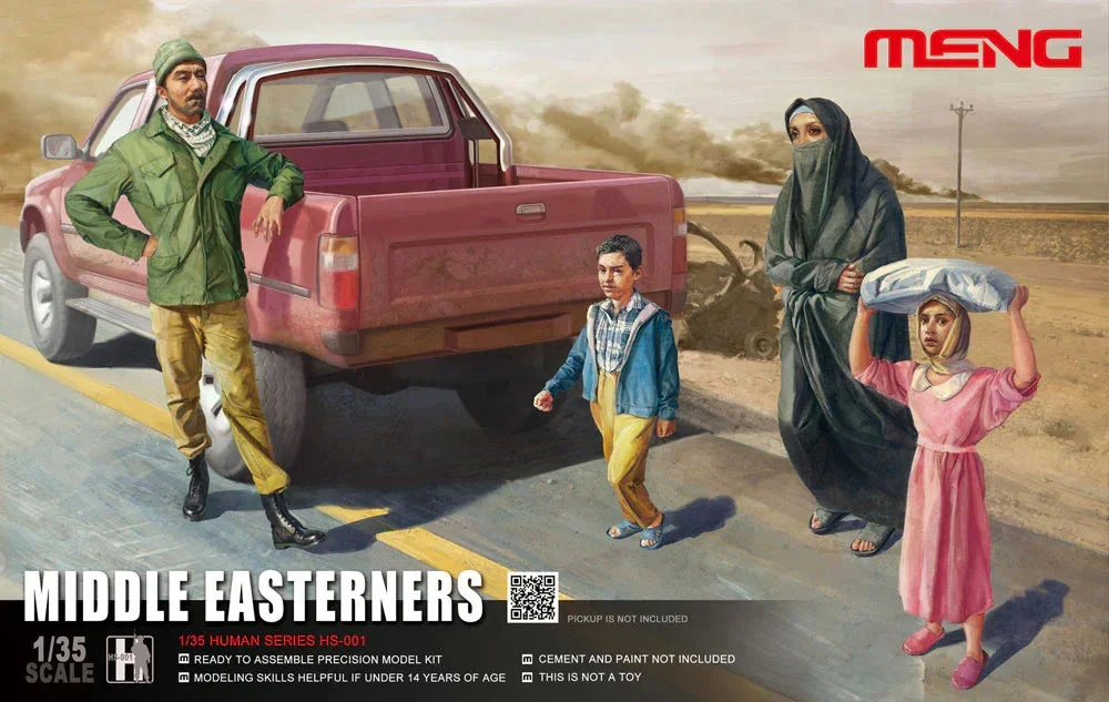 1/35 Meng Middle Easterners Figure Set of 4 - HS001