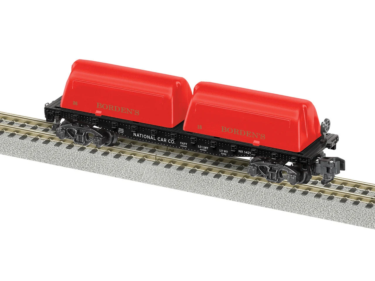 Lionel S Scale Bordens Milk Flat Car #1421 - 2019161