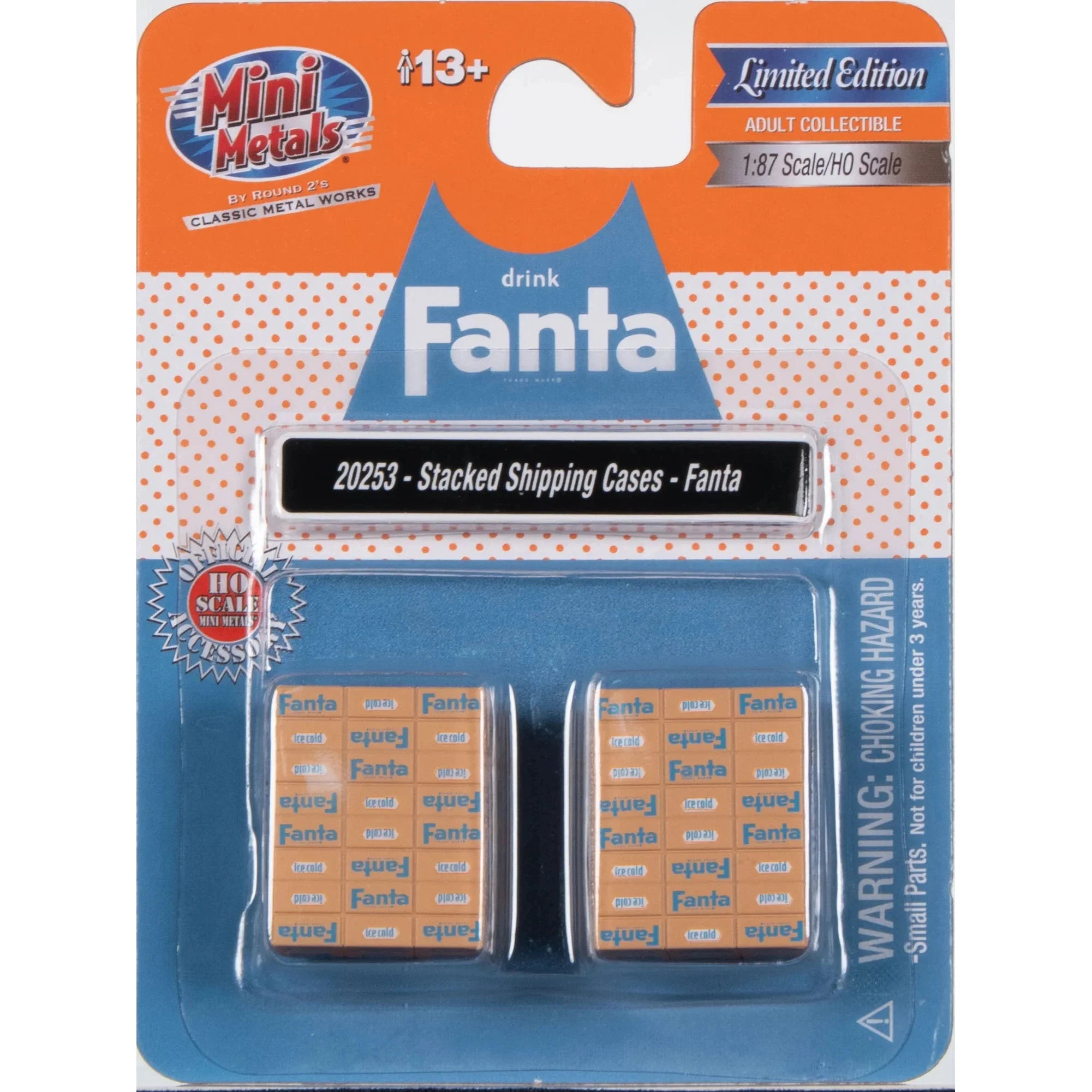 Classic Metal Works Mini Metals HO Scale Stacked Shipping Cases Fanta